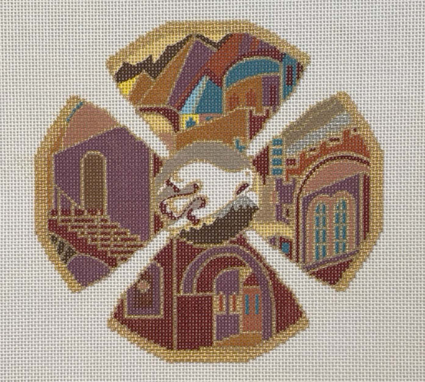 Peace over Jerusalem Kippa