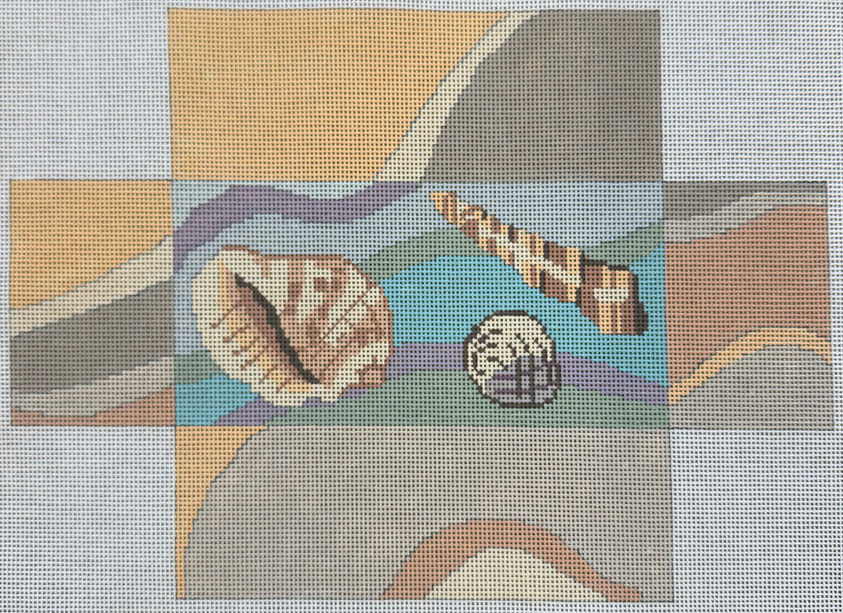 Vintage Canvas - Shell Brick #2