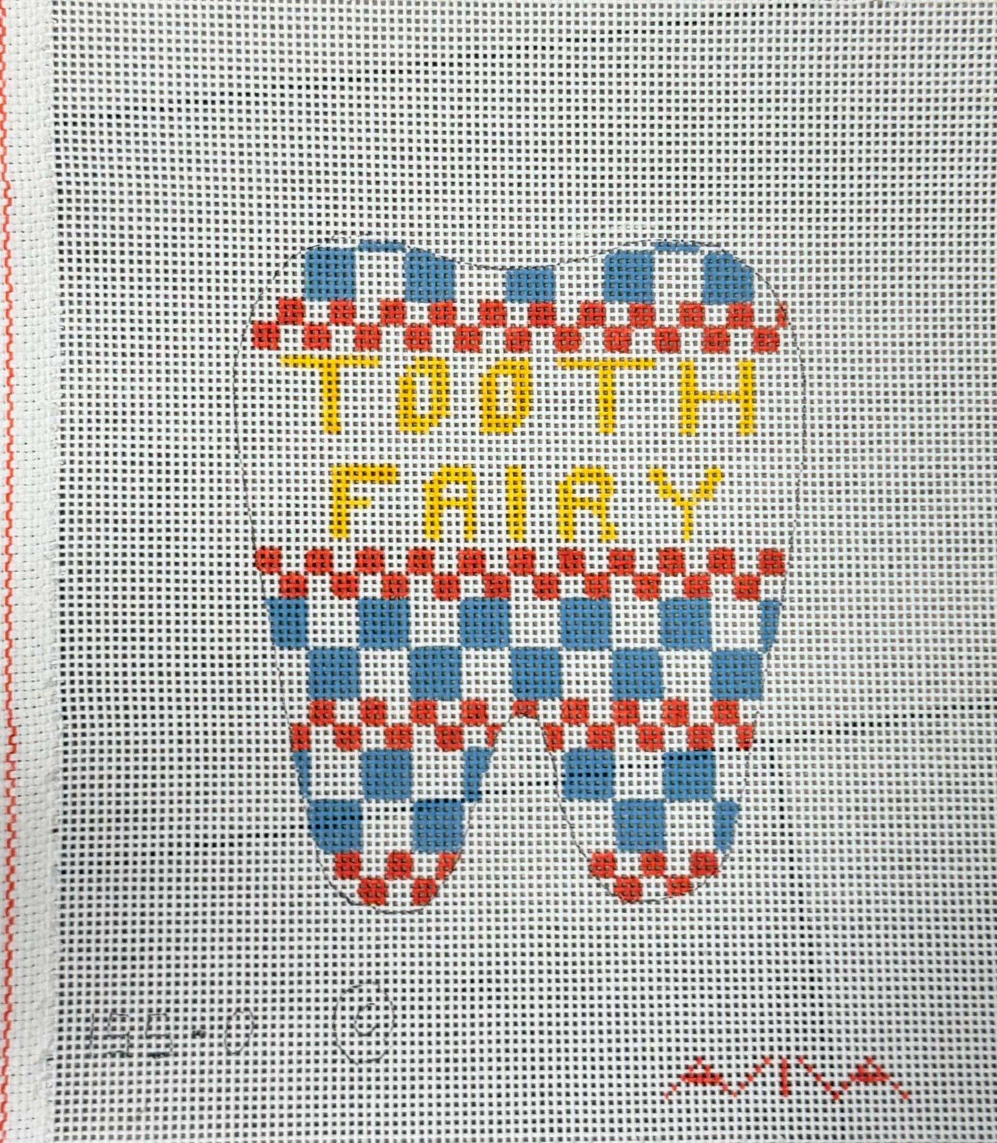 Geometric Checkered Tooth Fairy Pillow