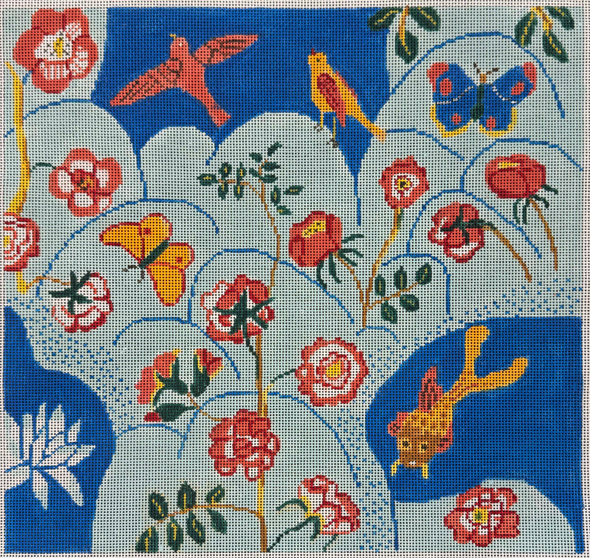 Vintage Canvas - Floral Garden Pillow