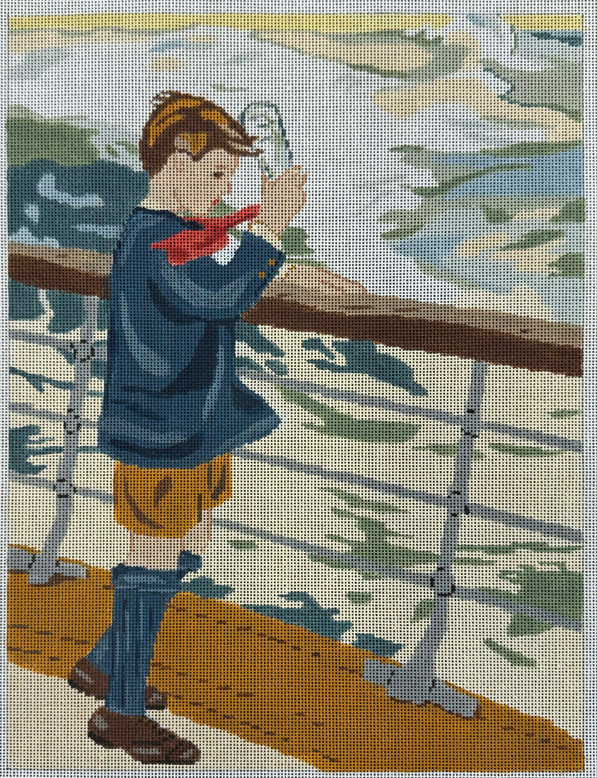 Vintage Aviva Canvas - A Boy on a Ship