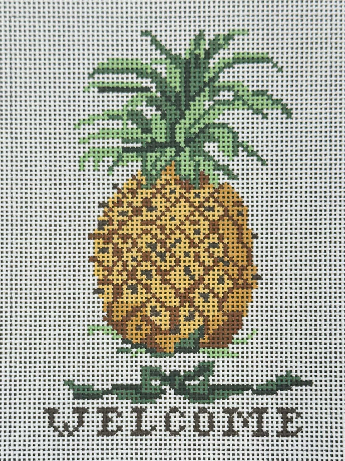 Vintage Canvas - Welcome Pineapple