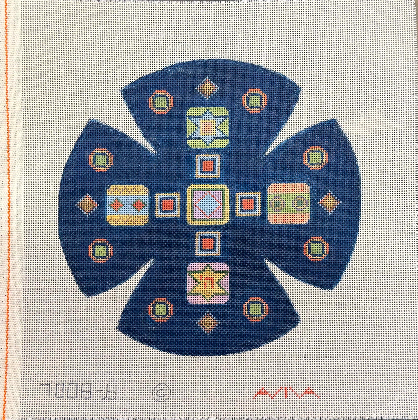 Stars and Circles Kippa #2
