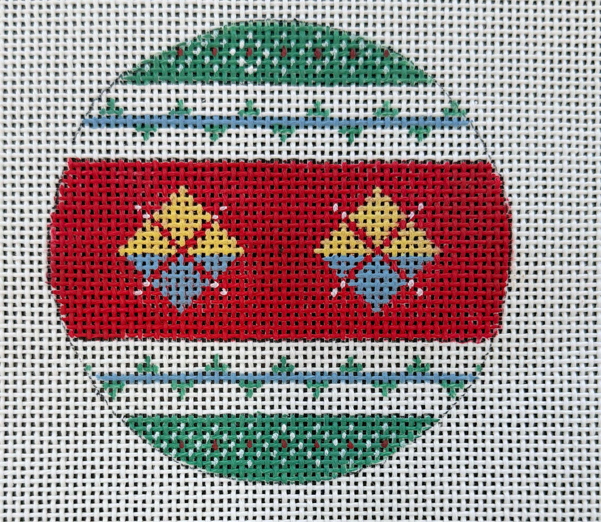 Vintage Canvas - Christmas Ornament #4