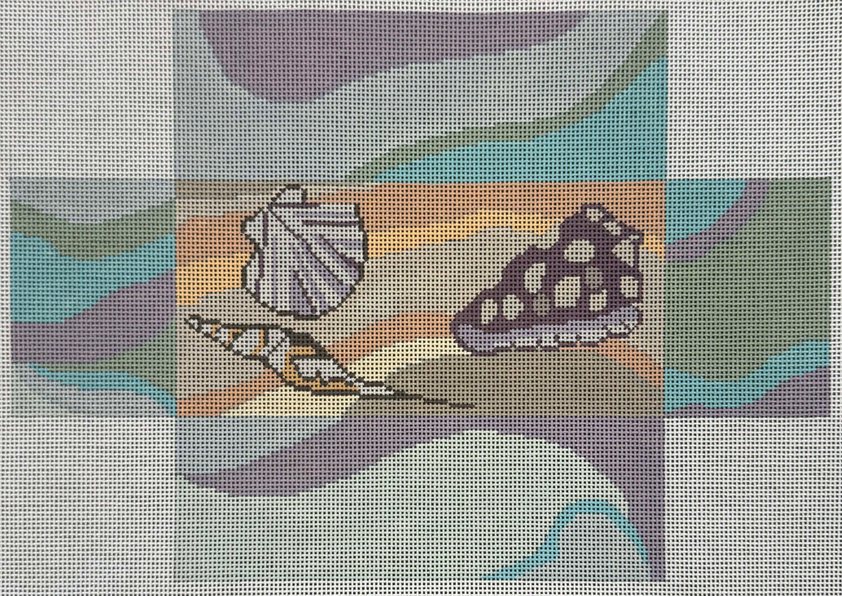 Vintage Canvas - Shell Brick #1