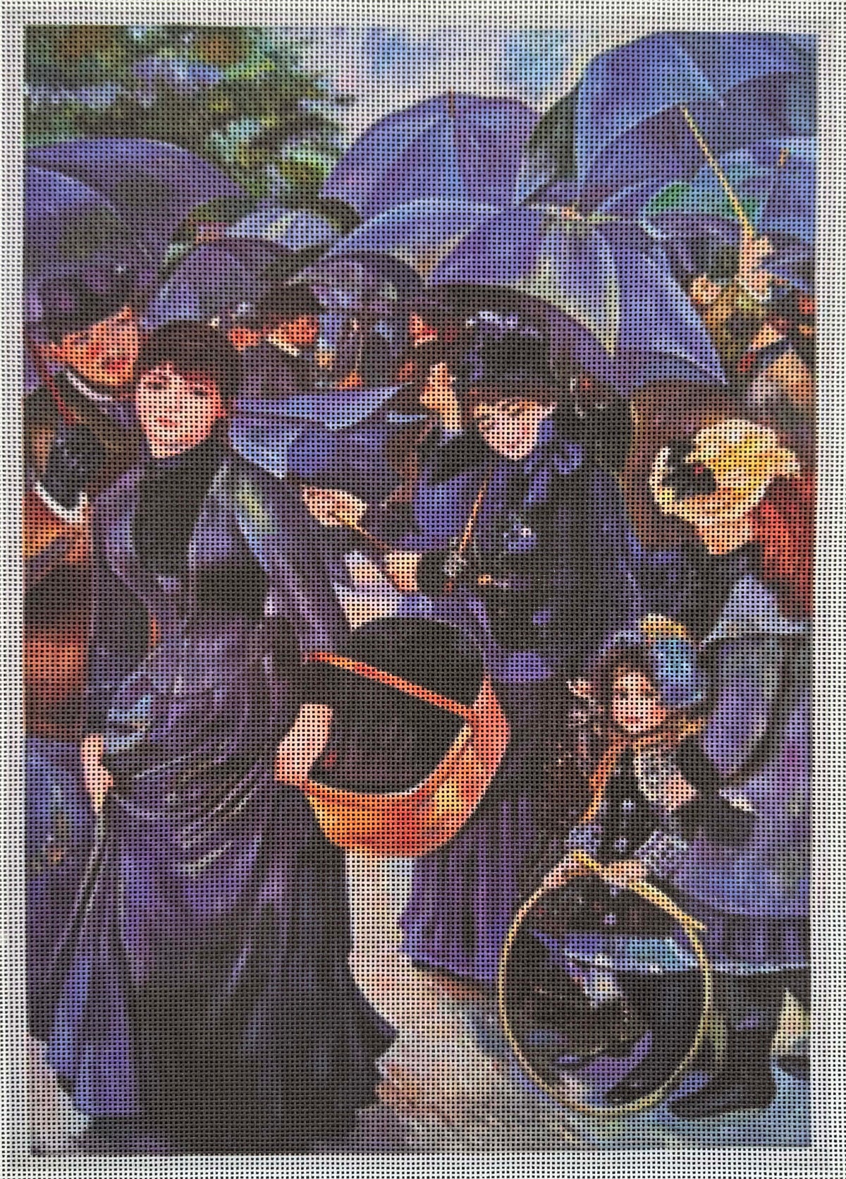 Art Adaption of Les Parapluies by Monet Large - UV Printed (Copy)