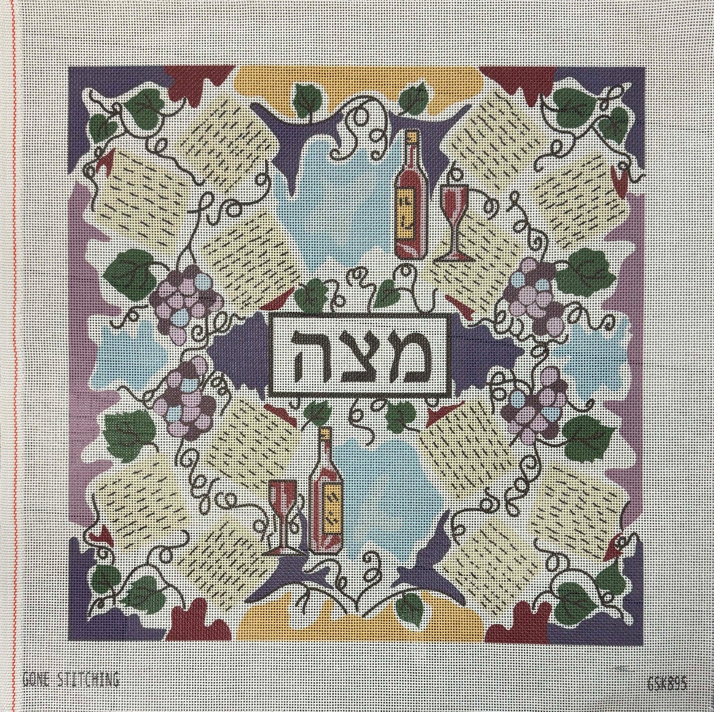 Matzah Cover with Wine - UV Printed
