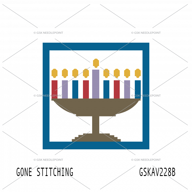 Beginner Canvas: Menorah