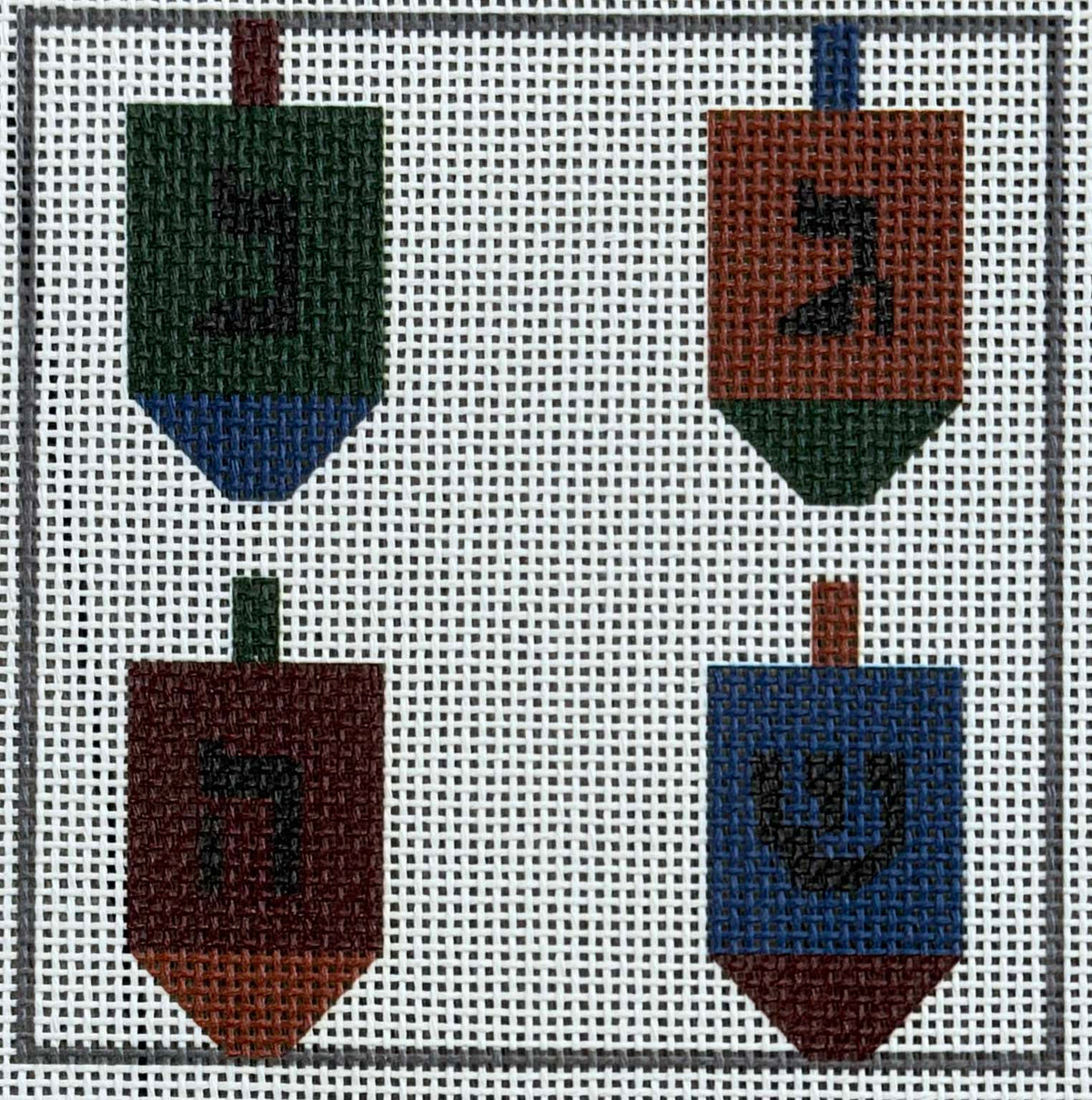 Four Dreidel Beginner Canvas