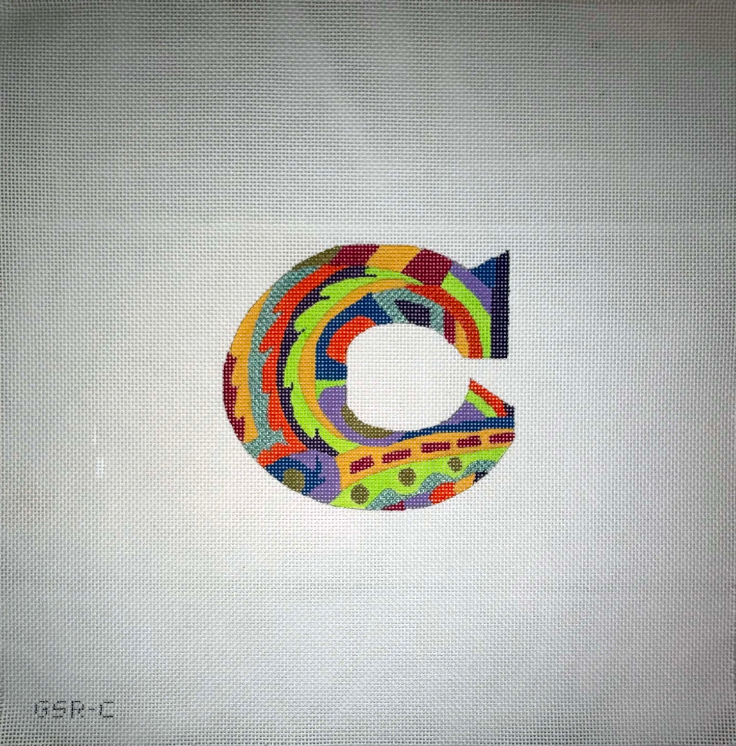 Designer Inspired Initials Letter C
