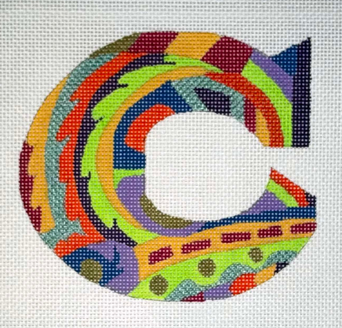Designer Inspired Initials Letter C