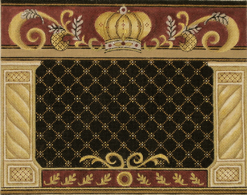 Black Tallit with Crown