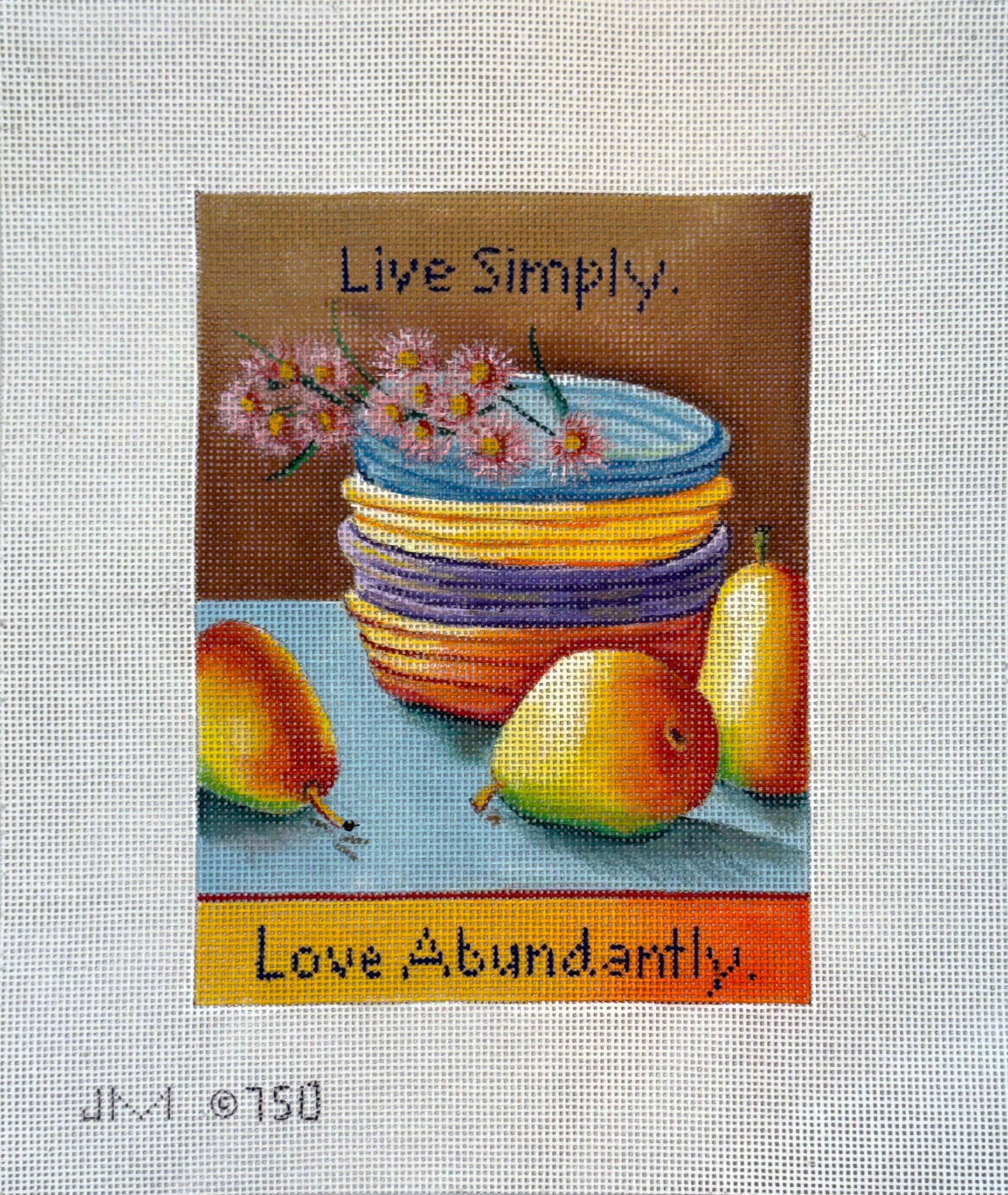 Live Simply by PLD Needlepoint Designs