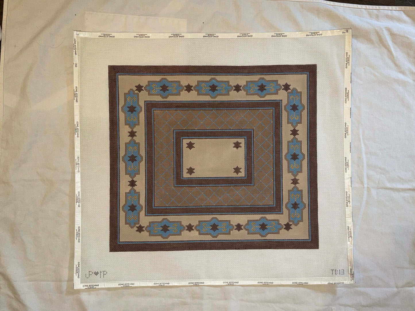 Shades of Brown Tallit by JP Needlepoint