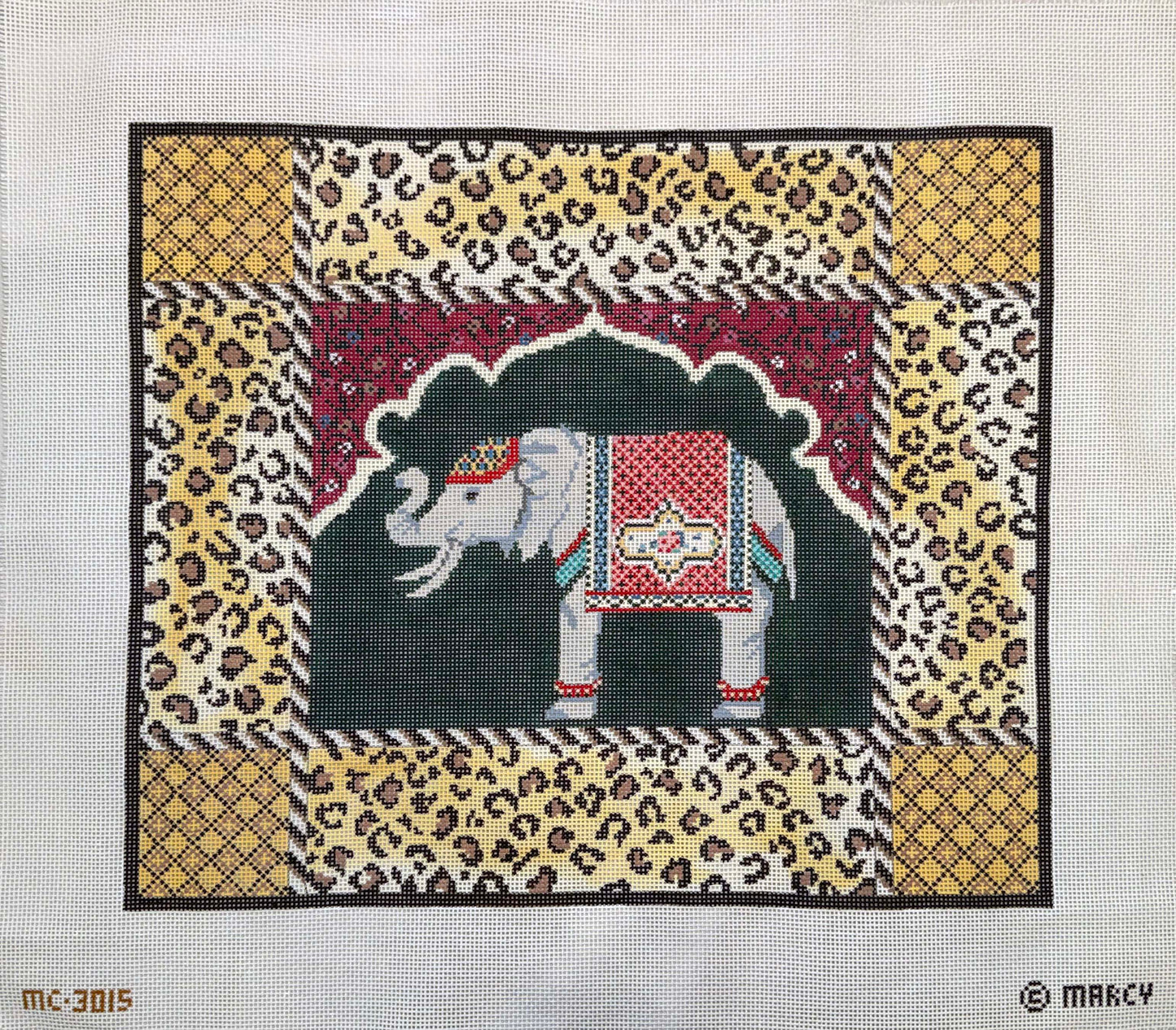 Elephant With Leopard Skins