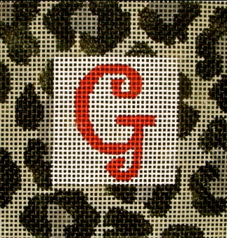 Initials- Leopard Print