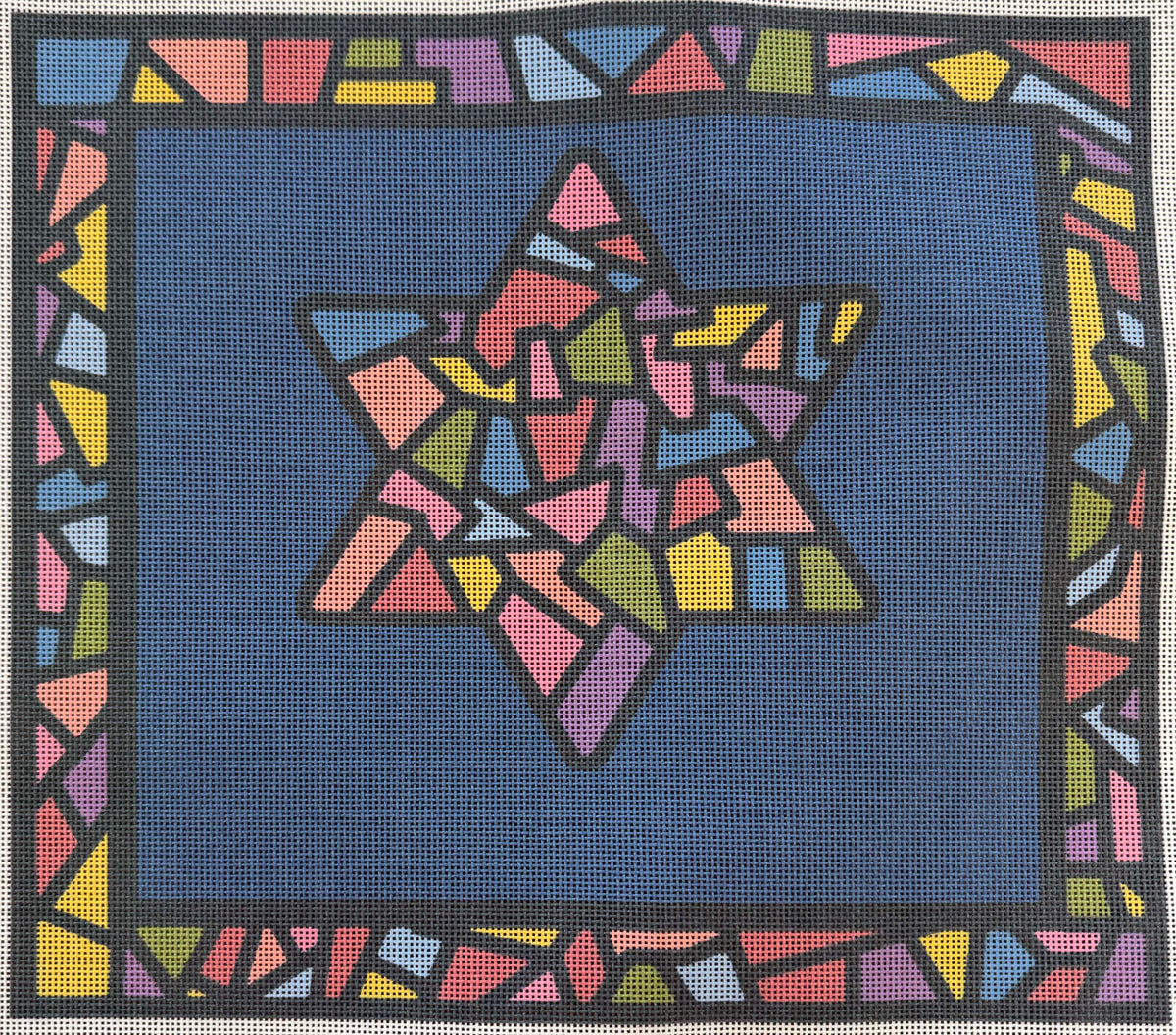 Large Tallit Stained Glass by Pepita