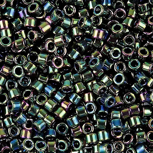Delica Beads Green Iris DB003