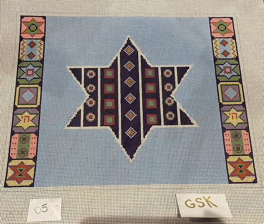 Star with symbols Tallit