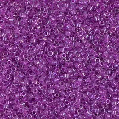 Delica Bead Lined Lilac AB DB073
