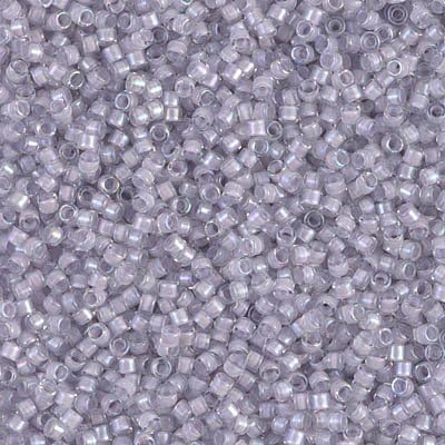 Delica Transparent Color Lined Pale Violet AB DB080