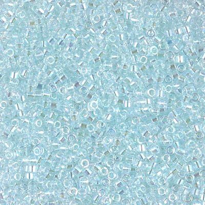 Delica Transparent Color Lined Pale Aqua AB DB083