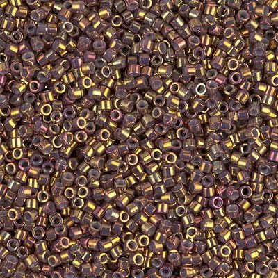 Delica Beads Met Earth Batik Gold Iris DB1010