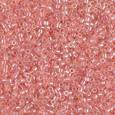 Delica Bead Transparent Shell Pink Glazed Luster DB106
