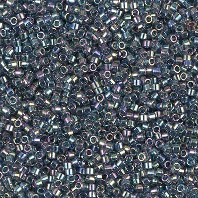 Delica Bead Transparent Blue Gray Glazed Luster AB DB111