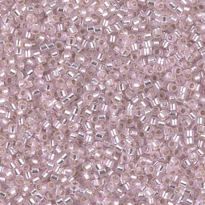 Delica Beads Light Pink Silver Lined DB1335