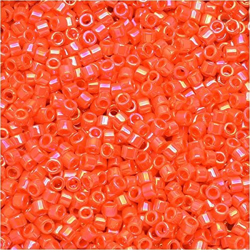 Delica Bead Opaque Orange Ab DB161