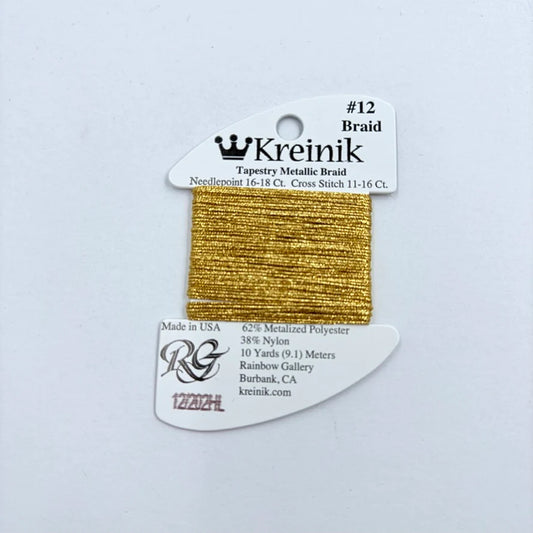 Kreinik Aztec Gold Hi Lustre in #12 202HL