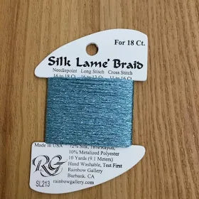 Petite Silk Lame Dusty Turquoise SP213
