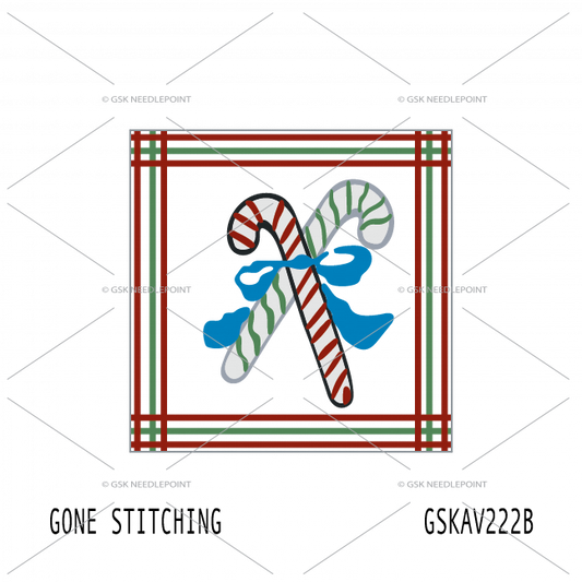 Beginner Canvas: Candy Canes