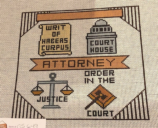 Attorney Small Career Plaque
