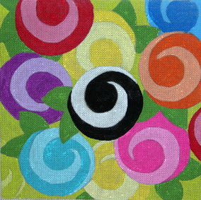 Lots of swirly flowers