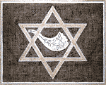 Shofar in Star Tallit.