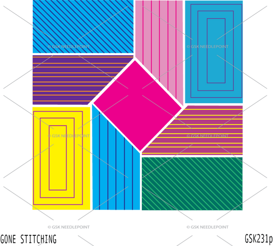 Bright and colorful pillow