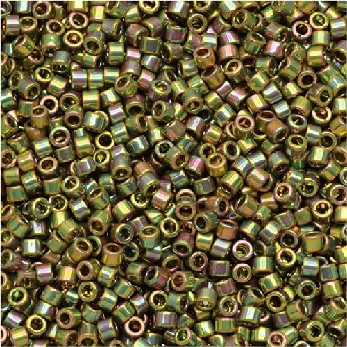 Delica Bead Green Gold Ab DB508
