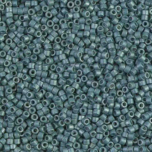 Delica Beads Galv Matte Dk Aqua DB1172