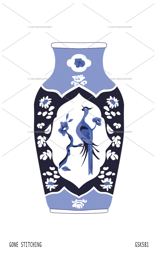 Flowers and Bird Vase