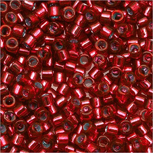 Delica Bead Silver Lined Red DB602