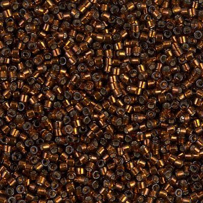 Delica Beads Silver Lined Smoke Topaz DB612