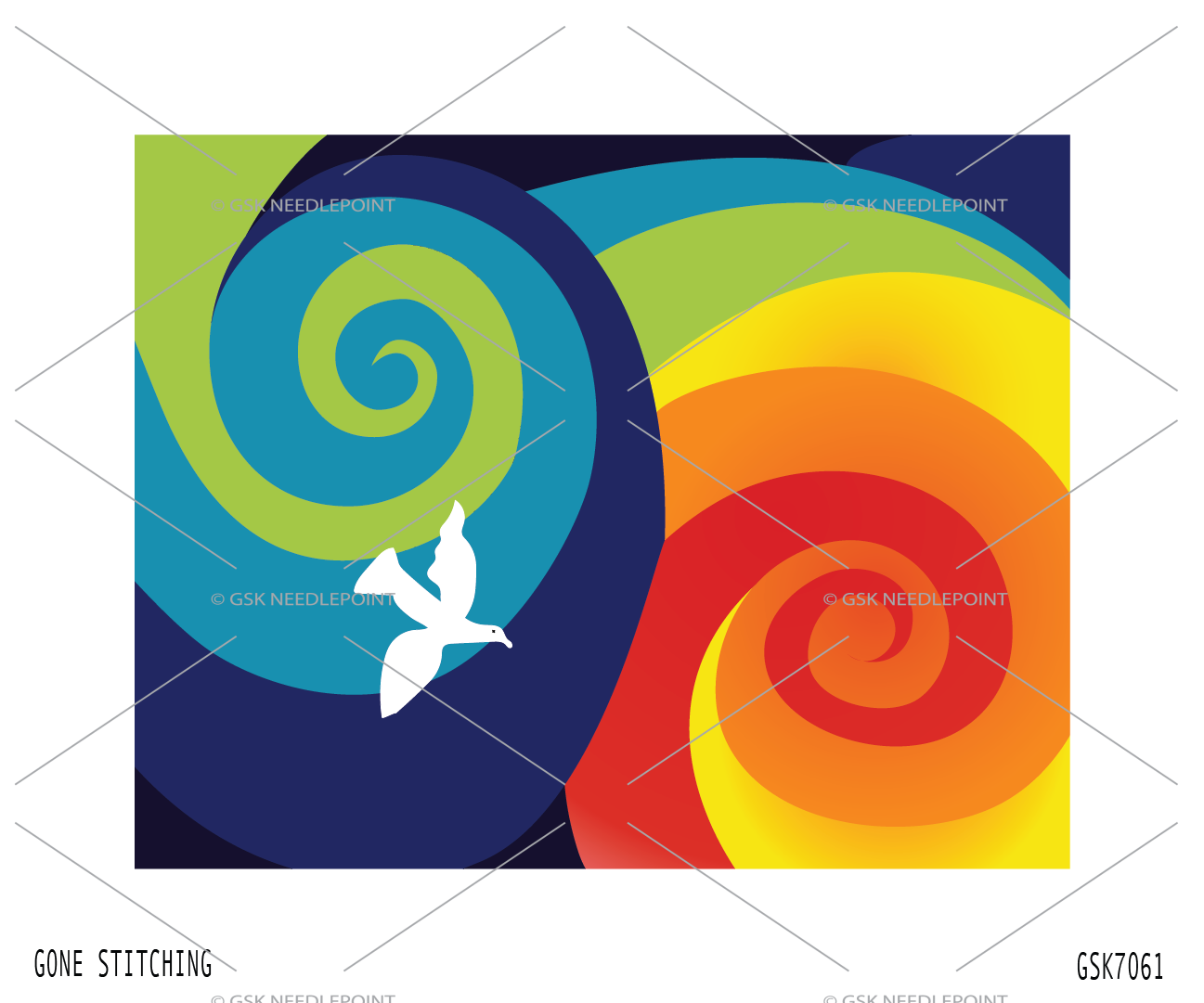 Rainbow Dove Tallit - Handpainted