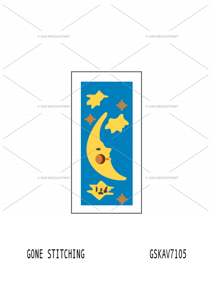 Child's Mezuzah with moon and stars