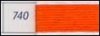 DMC Perle Cotton #8 Tangerine 740