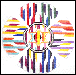 Colorful Star and Shapes Kippa