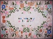 Pastel Challah Cover - Handpainted