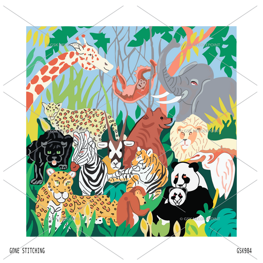 Animal Kingdom - Handpainted