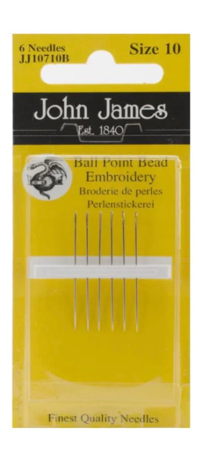 John James Ball Point Bead Embroidery Needles